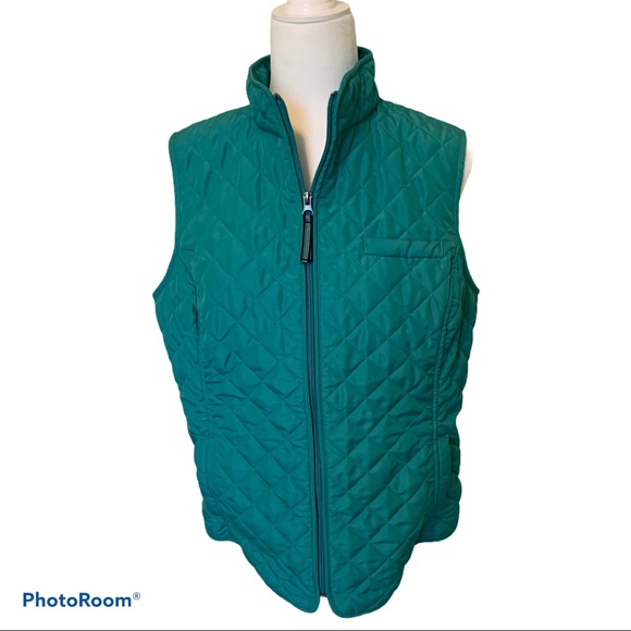 Van Heusen green quilted vest
